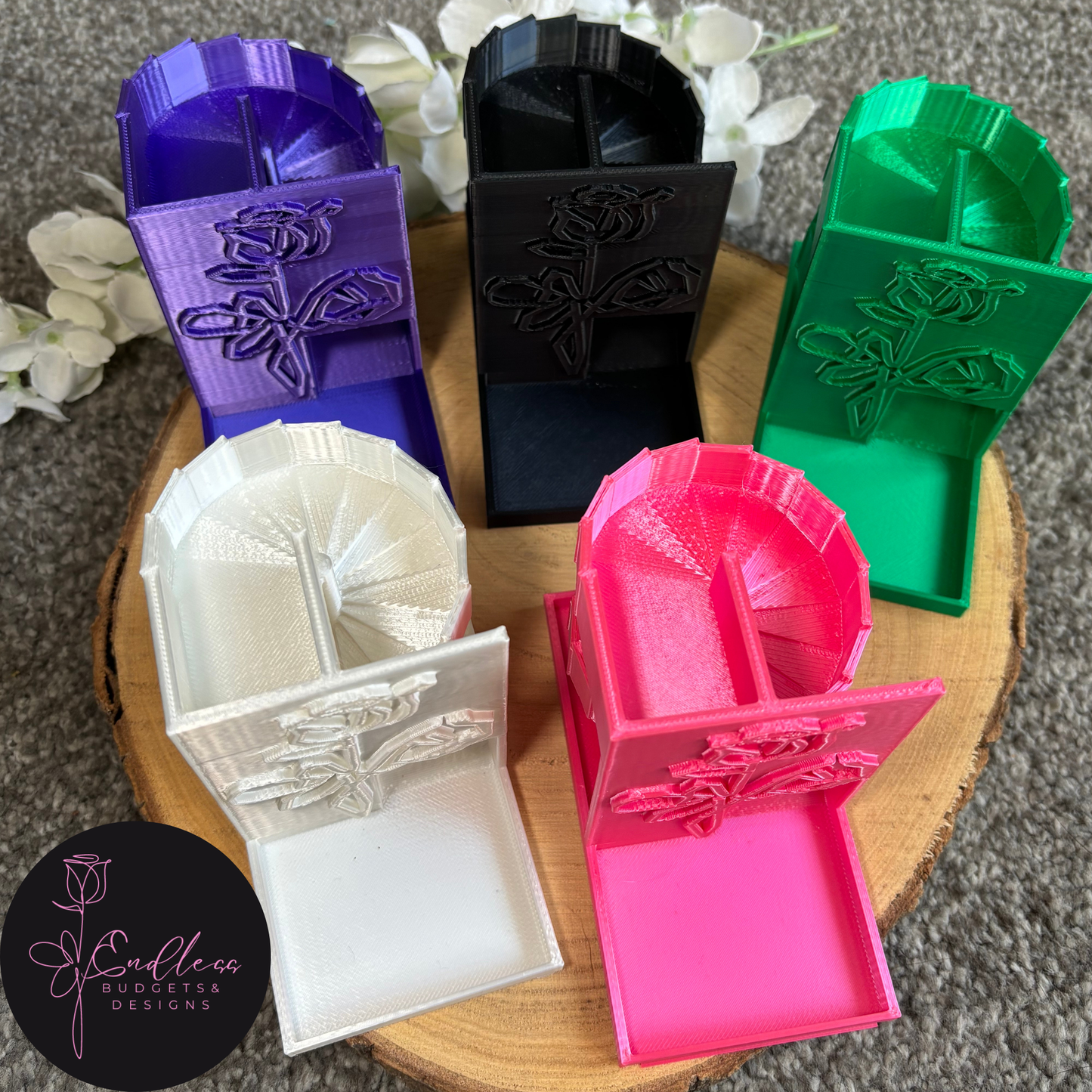 Coloured Dice Towers - in stock