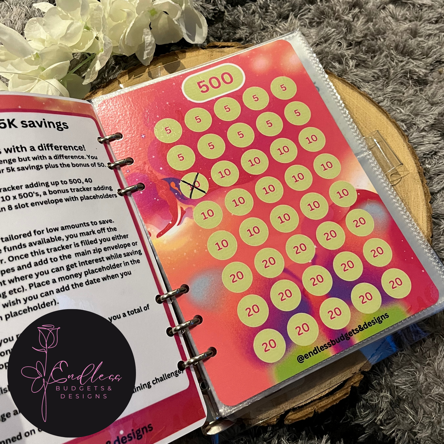 5K Sunrise & Midnight Savings Binder Challenge Pre Order dispatch 2-4 weeks