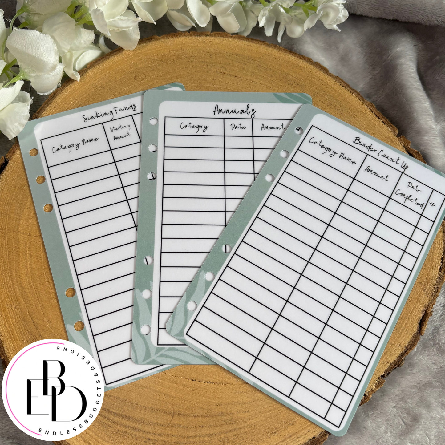 Binder Dashboards - Sinking Funds, Annuals, Binder Totals!