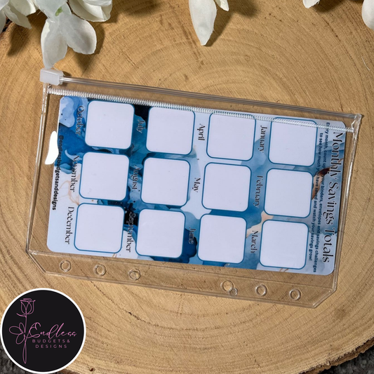 Standard A6 & A5 Clear Gloss Zipped Cash Envelopes
