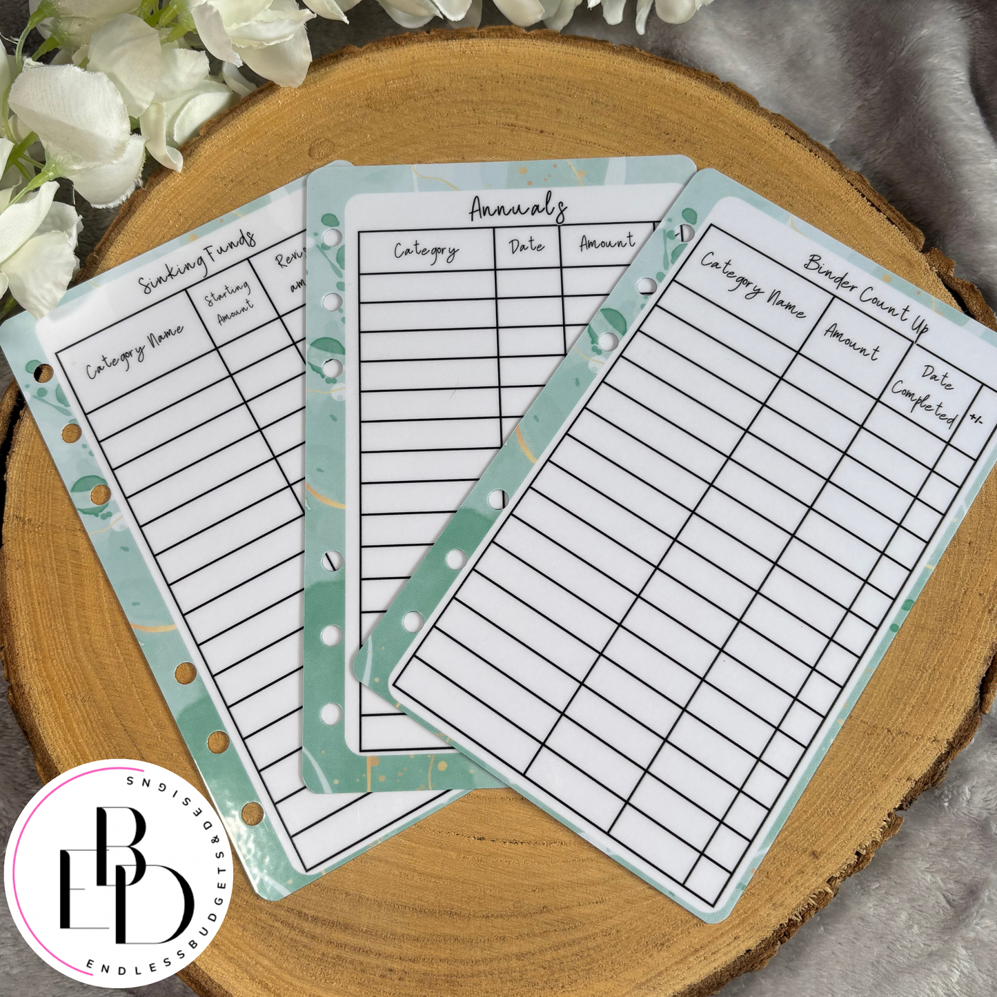 Binder Dashboards - Sinking Funds, Annuals, Binder Totals!