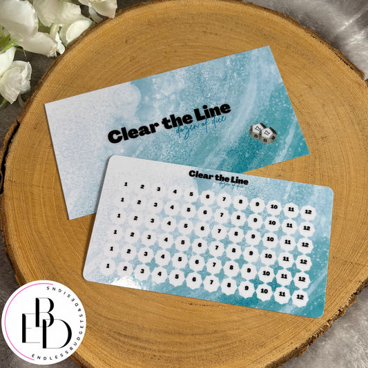Standard Clear The Line Dozen of Dice Saving Challenge