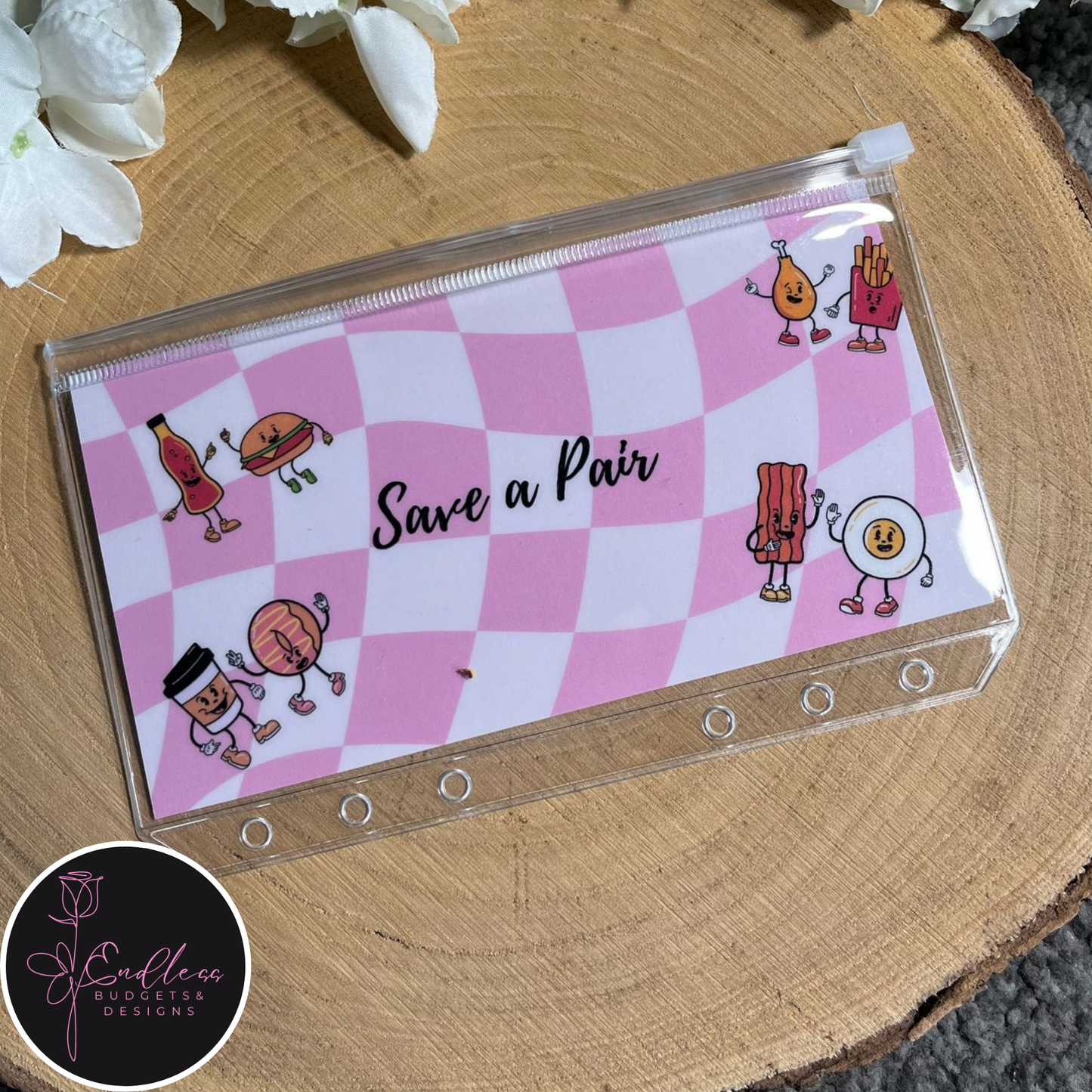 A6 Clear Gloss Cash Envelopes