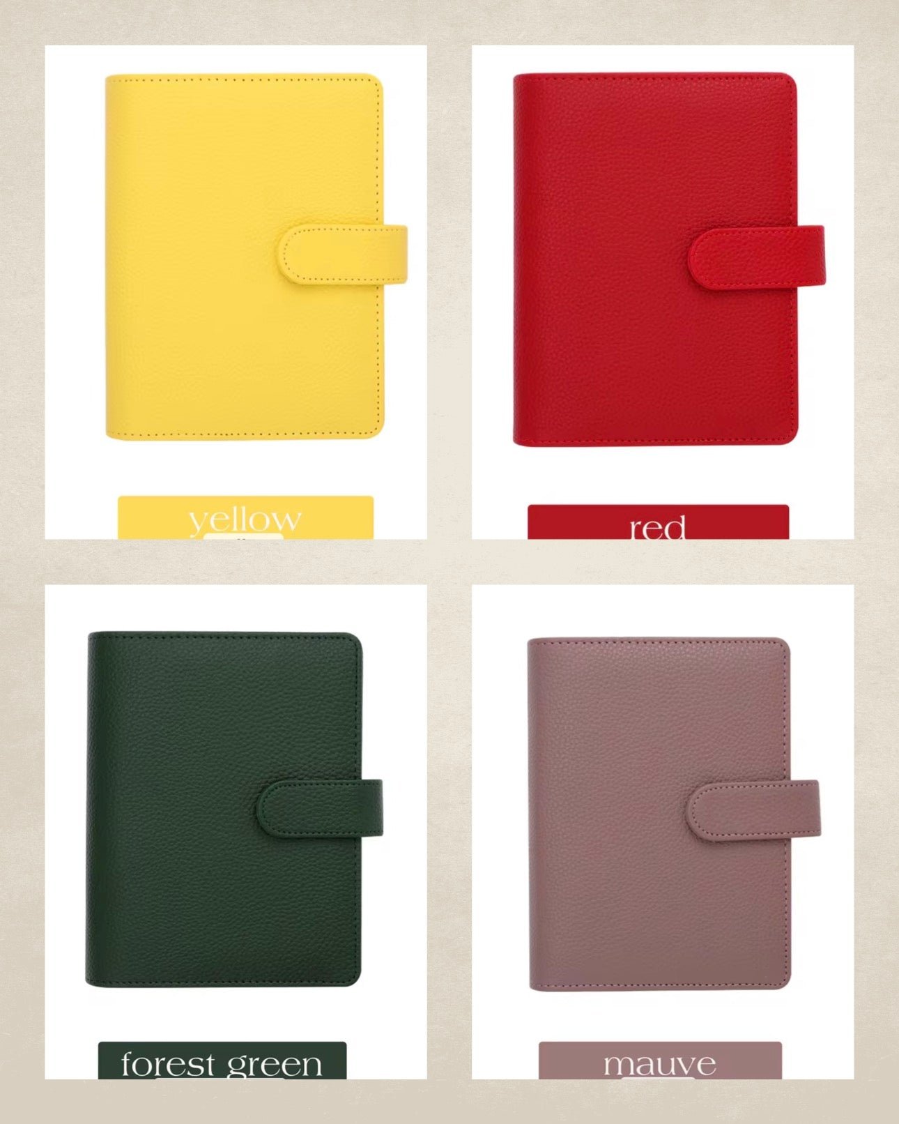 A6 Pebble Wide Binders