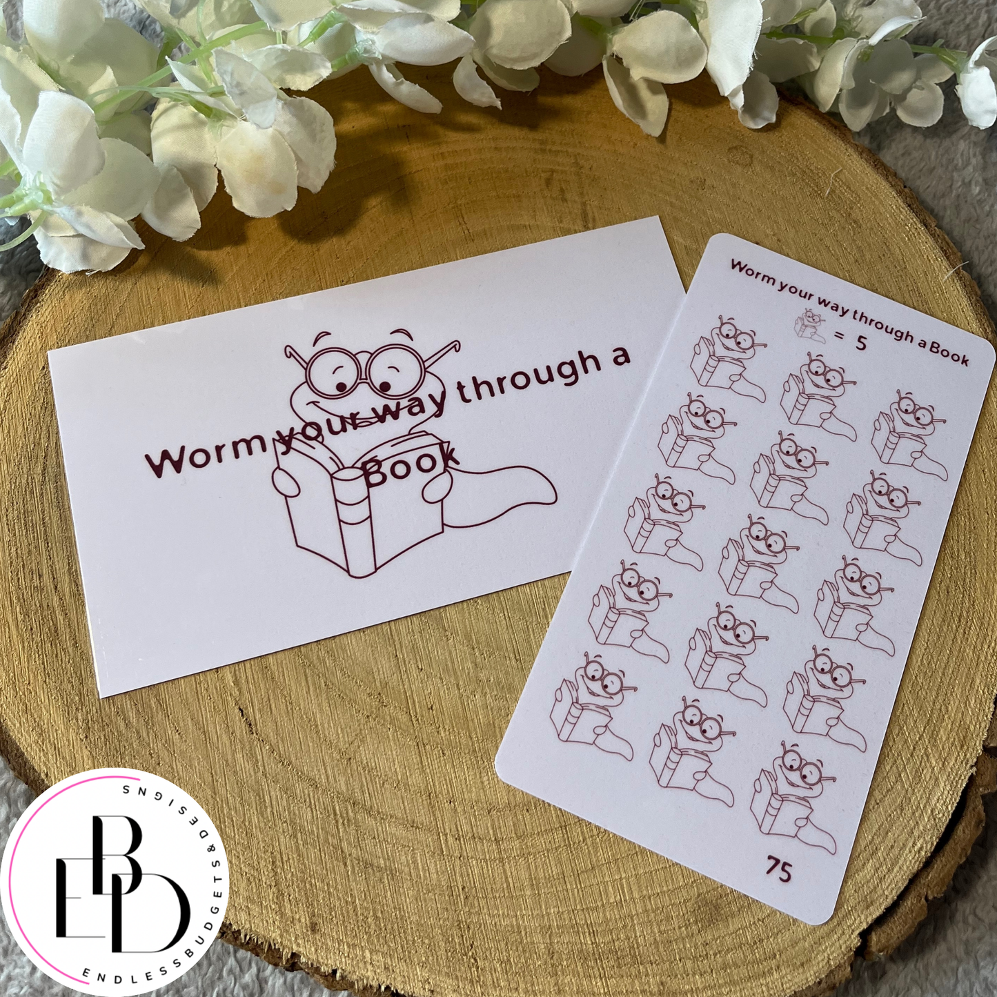 Worm Your Way Through A Book Savings Challenge