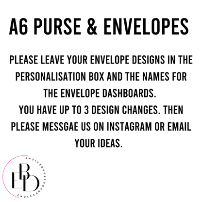 A6 Zip Wallet PREORDER  (closes on 31st October ) 3-4 weeks for delivery after order to supplier expected delivery early Dec