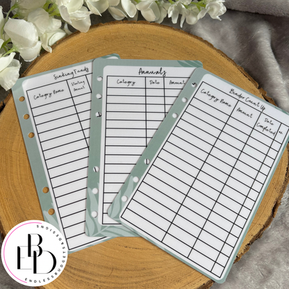Binder Dashboards - Sinking Funds, Annuals, Binder Totals!