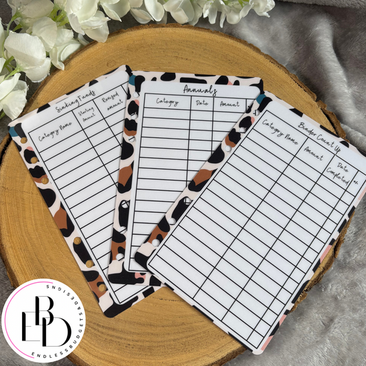 Binder Dashboards - Sinking Funds, Annuals, Binder Totals!