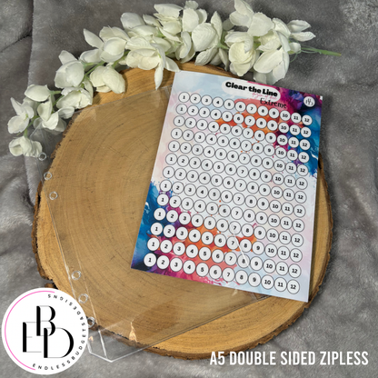 A6 & A5 Double-Sided Clear Gloss Challenge Zipless & Zipped Envelopes