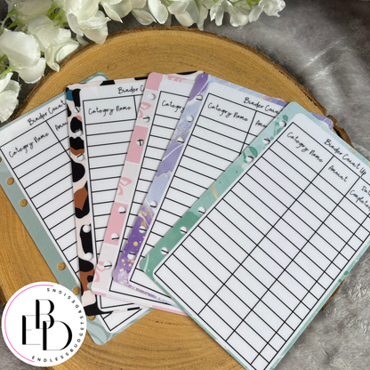 Binder Dashboards - Sinking Funds, Annuals, Binder Totals!