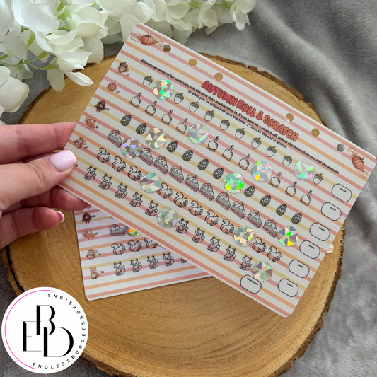Autumn Roll and Scratch Savings Challenge