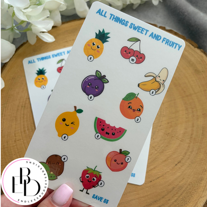 All Things Sweet and Fruity Savings Challenges