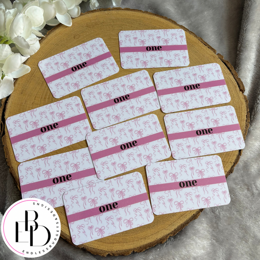 Ones & Twos Mini Placeholders - Pack of 20