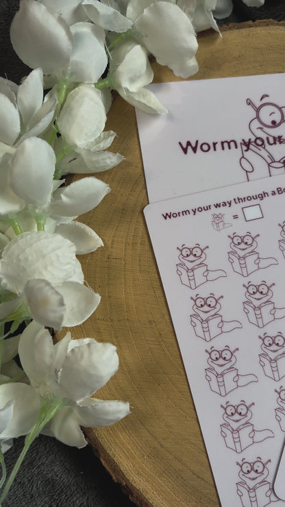 Worm Your Way Through A Book Savings Challenge