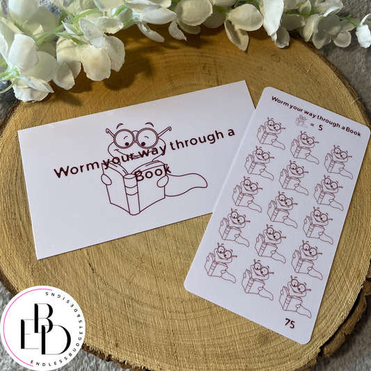 Worm Your Way Through A Book Savings Challenge
